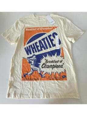 Goodfellow & Co Wheaties Beige Crew Neck Graphic T-Shirt Men Size Small